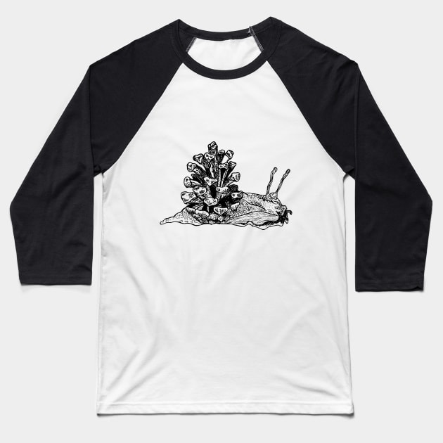 Snail Baseball T-Shirt by iksill